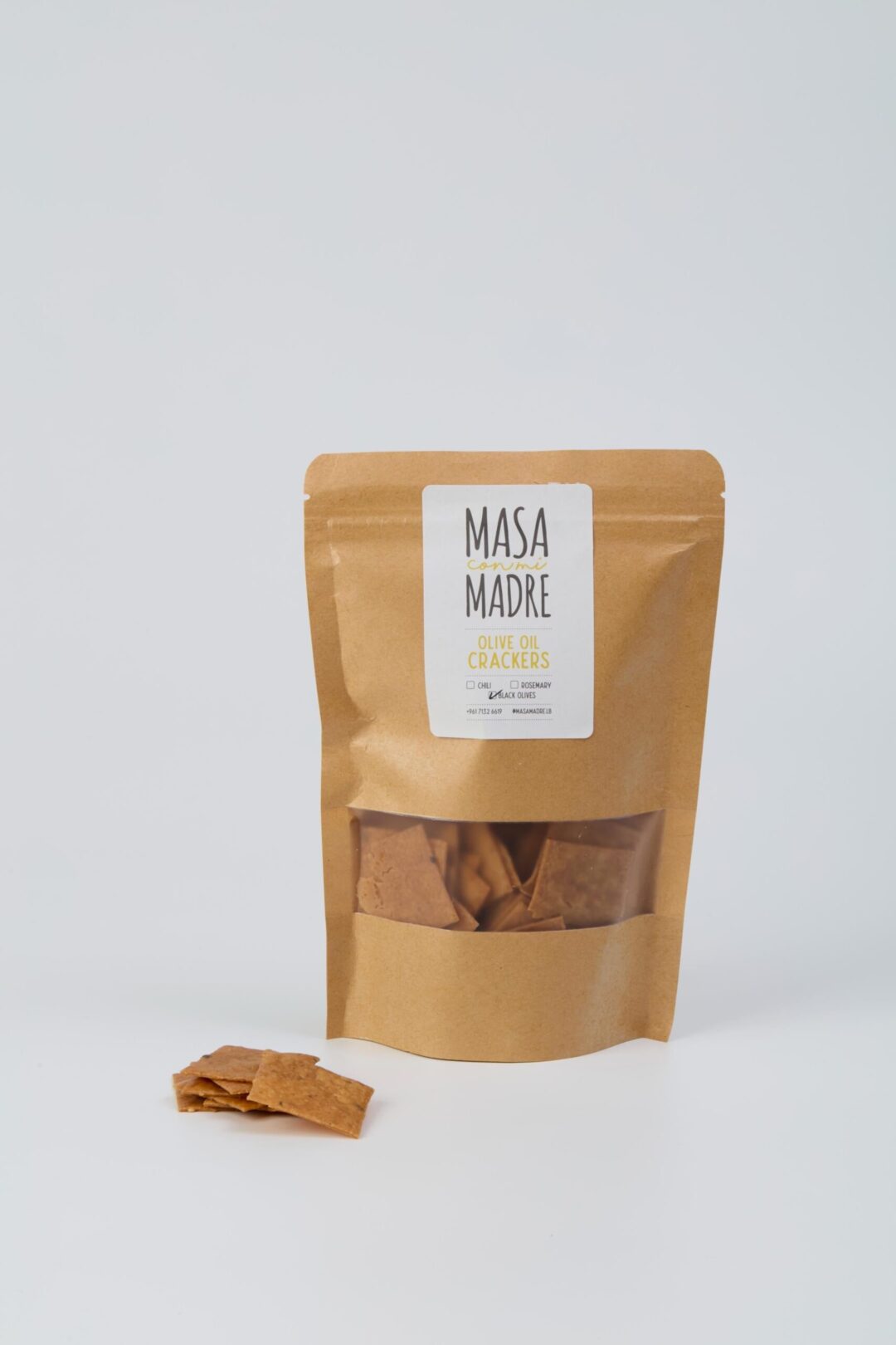 Olive Oil Crackers with Black Olives (120g)
