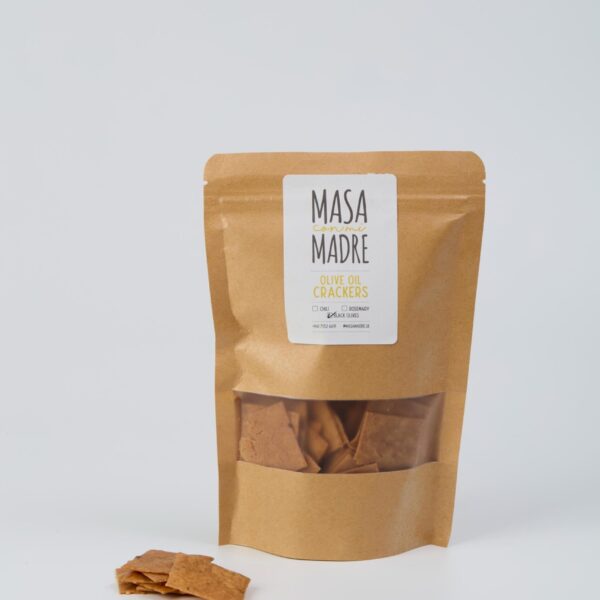 Olive Oil Crackers with Black Olives (120g)